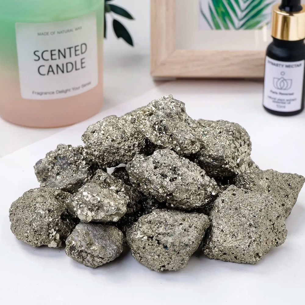 Rare Raw Pyrite Cluster